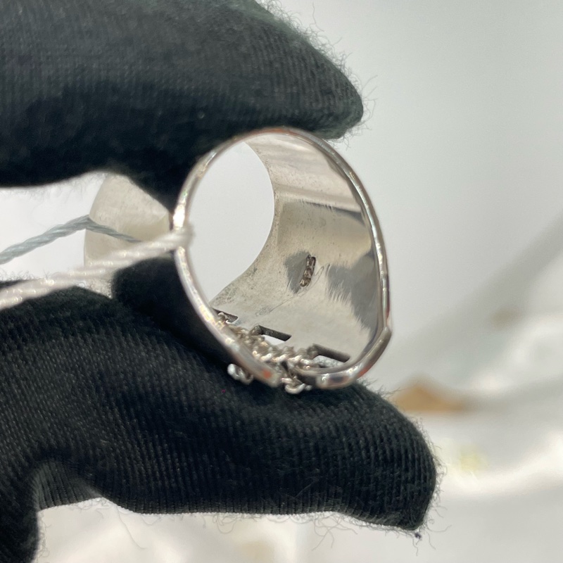 Dior 中古 vintage 蕾絲鏤空CD字樣 地雷系 戒指 XB764-20