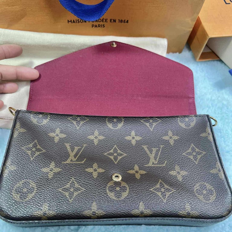LV 經典老花FELICIE POCHETTE 三合一 鍊條包-49