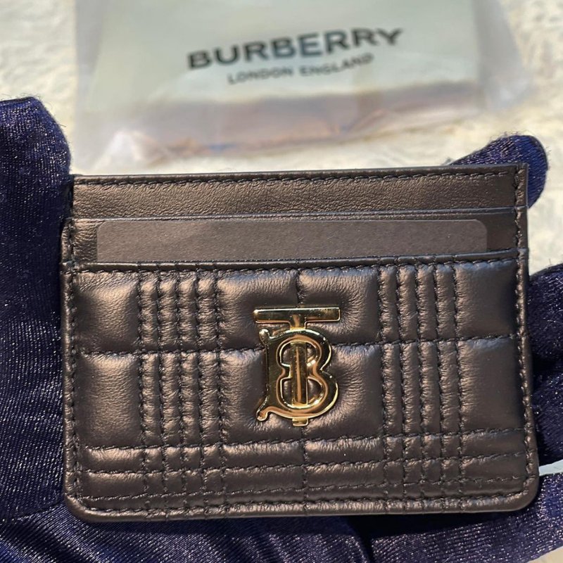 💫 雙11年度回饋・最強優惠登場 💫 【BURBERRY-巴寶莉】經典TB小牛皮卡片夾(下單前須先私訊)-0