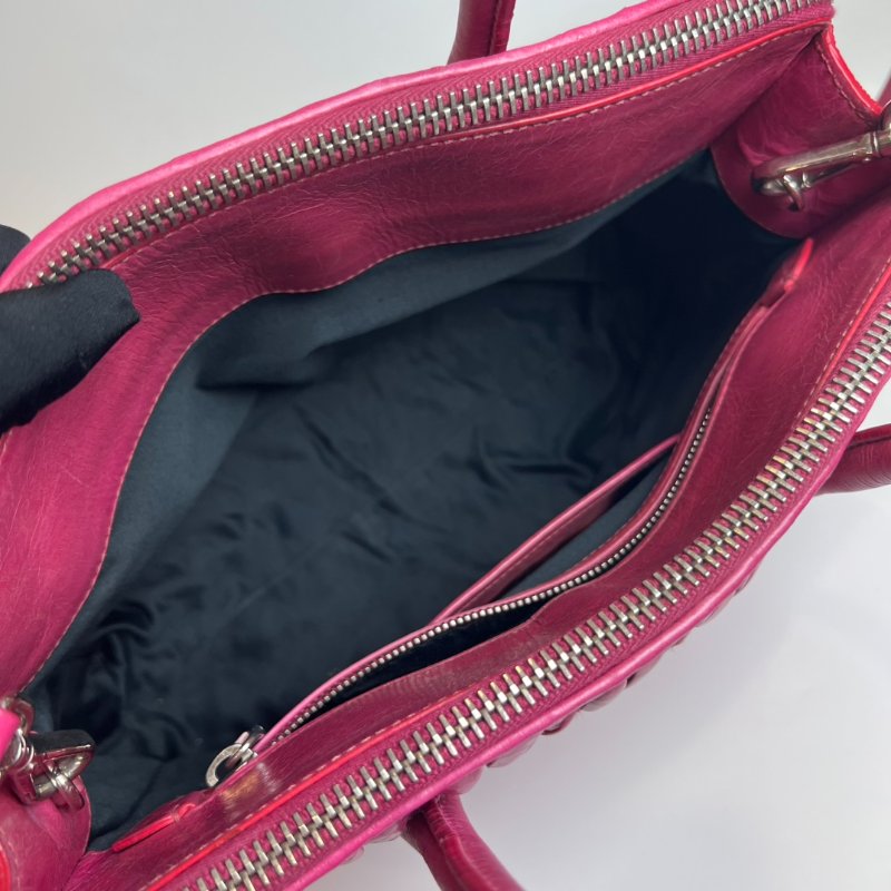 MIU MIU 桃粉皺褶兩用包-6