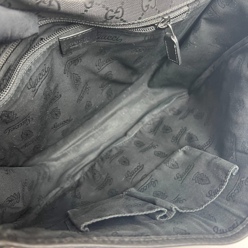 GUCCI 201732 黑老花肩背包-6