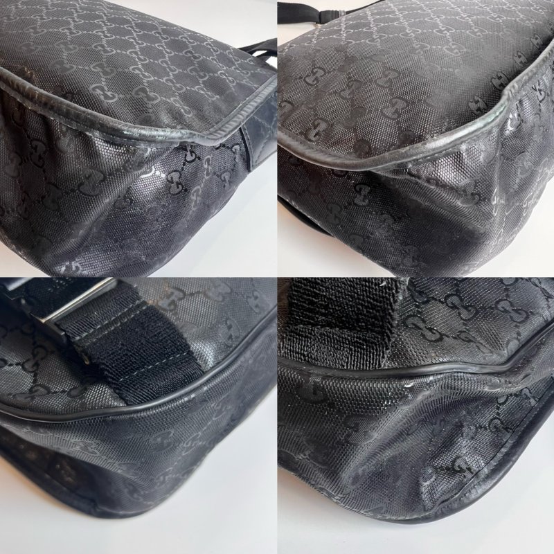 GUCCI 201732 黑老花肩背包-14