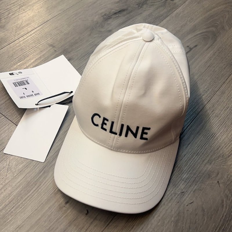 🚨 雙11最後倒數・今晚錯過等明年!【CELINE】經典品牌LOGO標誌棒球帽 白(下單前須先私訊)-0