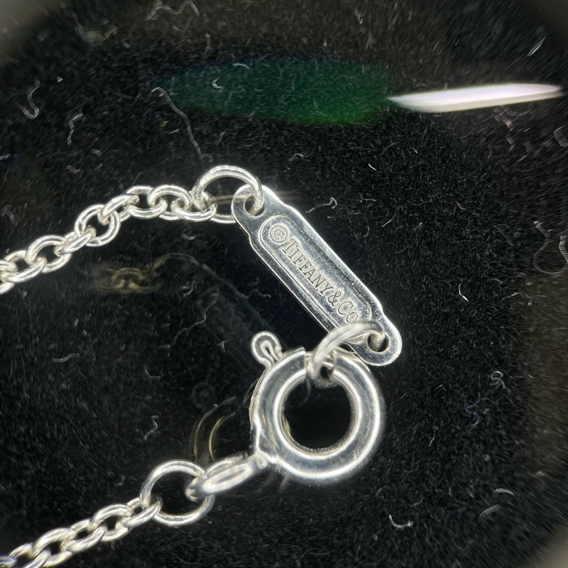 Tiffany & Co. T系列 18K白金鑲鑽雙T雙層手鏈 X828-7