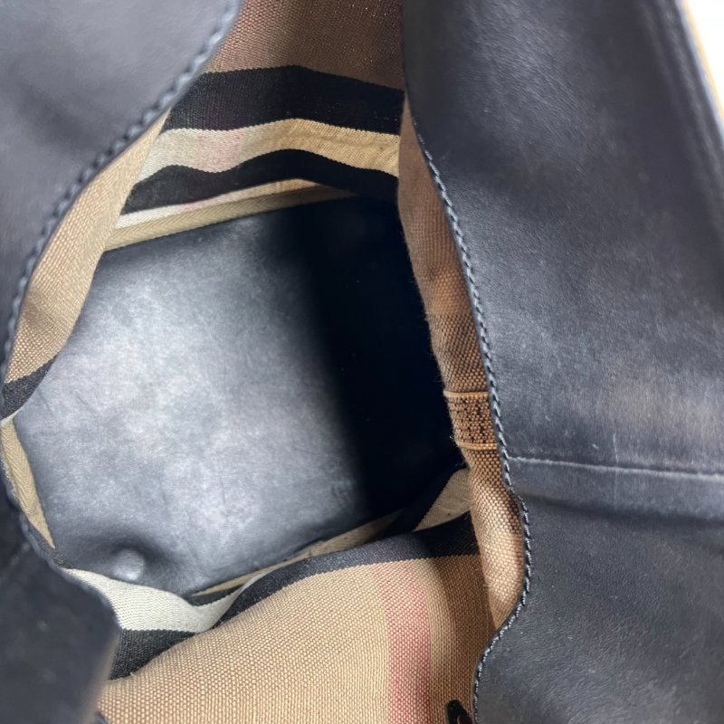 BURBERRY 帆布水桶包-5