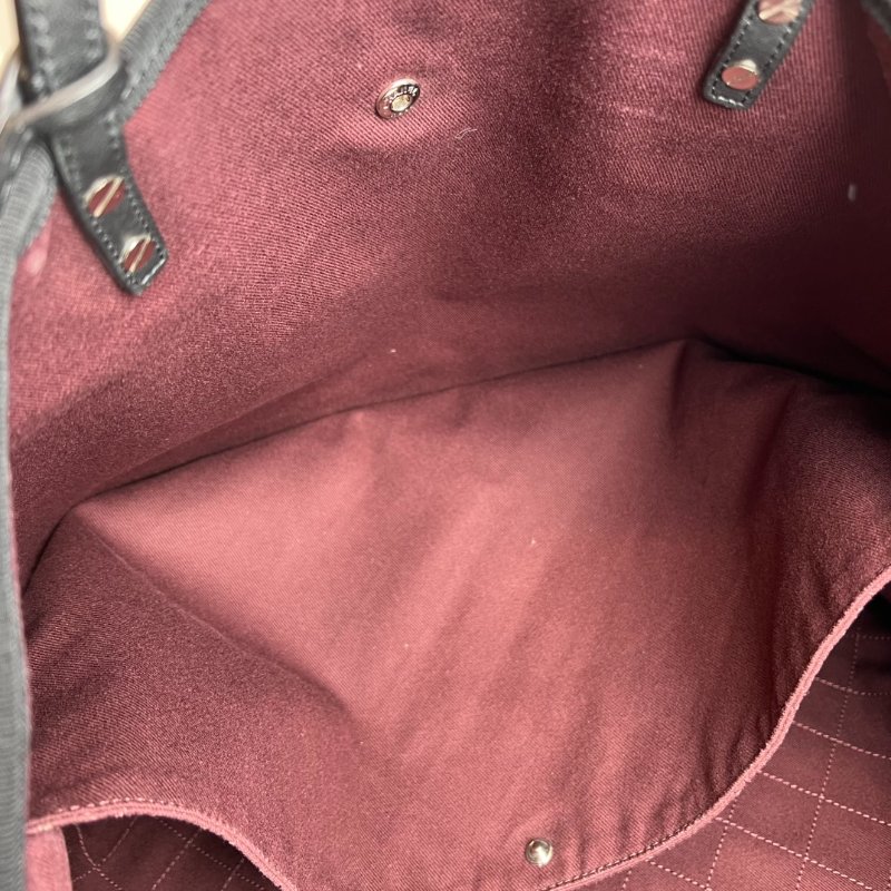 CHANEL 帆布托特包黑白 21開-6