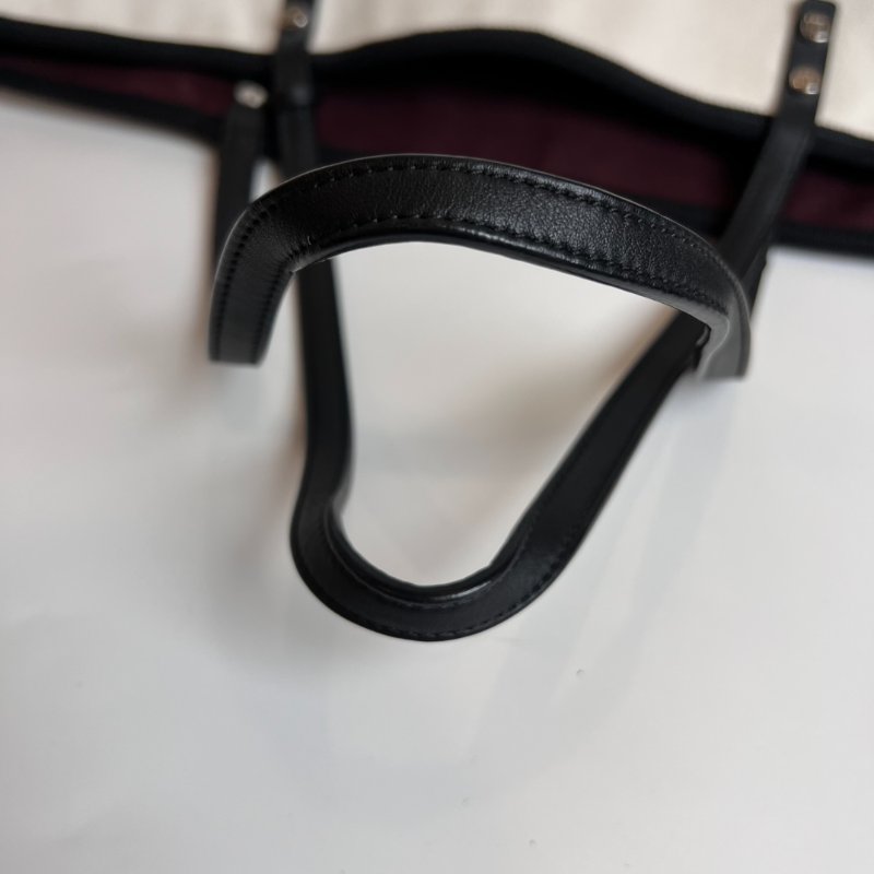 CHANEL 帆布托特包黑白 21開-10