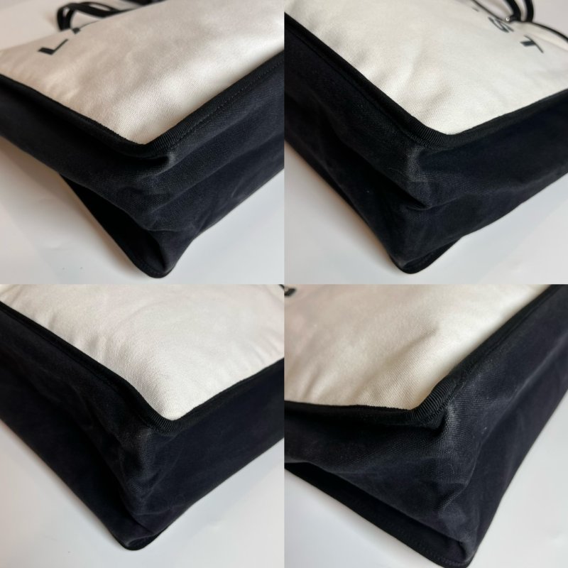 CHANEL 帆布托特包黑白 21開-11