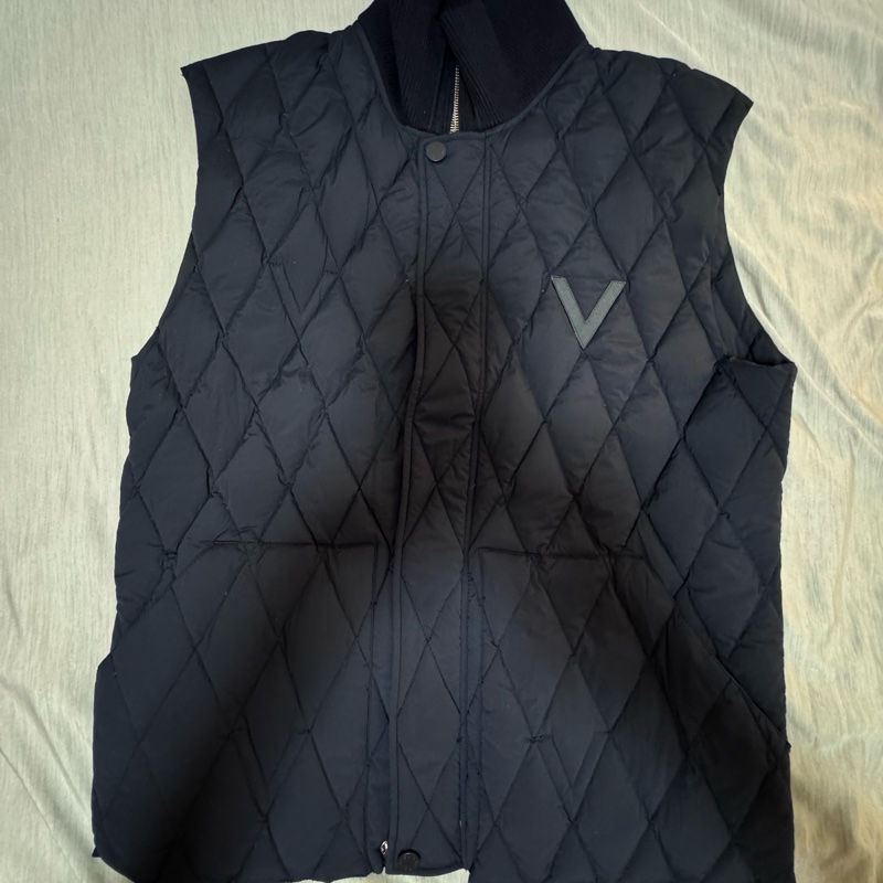 Louis Vuitton 羽絨背心,深藍馮衍背心-0