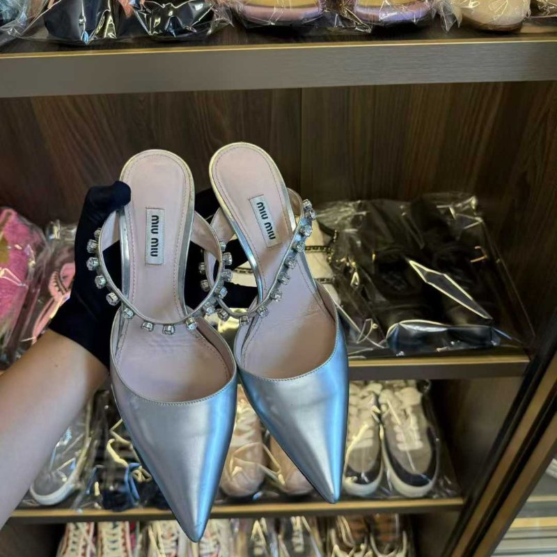 Miumiu 高跟鞋 39號 97新 配件塵袋-0