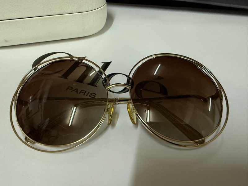 Chloe經典咖啡圓墨鏡-1