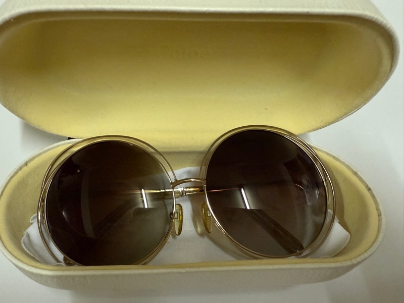 Chloe經典咖啡圓墨鏡-4