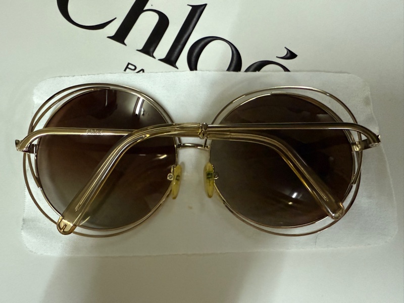Chloe經典咖啡圓墨鏡-6