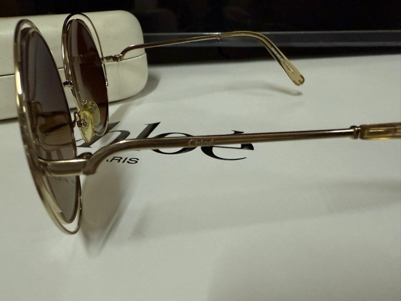 Chloe經典咖啡圓墨鏡-15