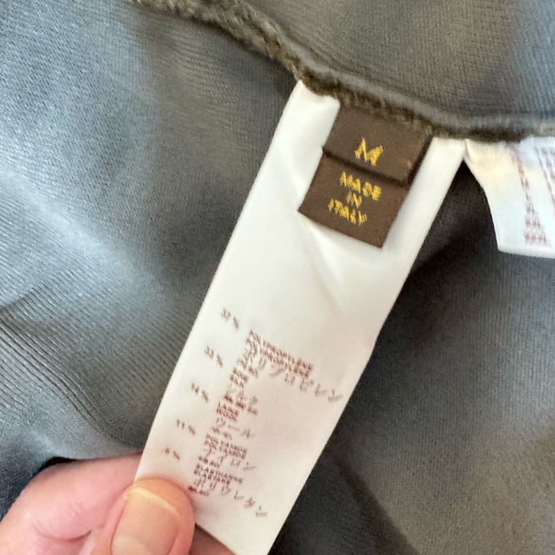 Louis Vuitton 連帽長袖外套 深藍絲混羊毛˙-35