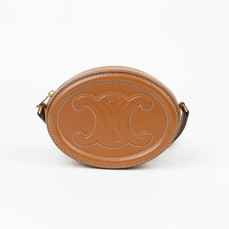 CELINE 10I703DPQ Triope 橢圓形斜背包-1