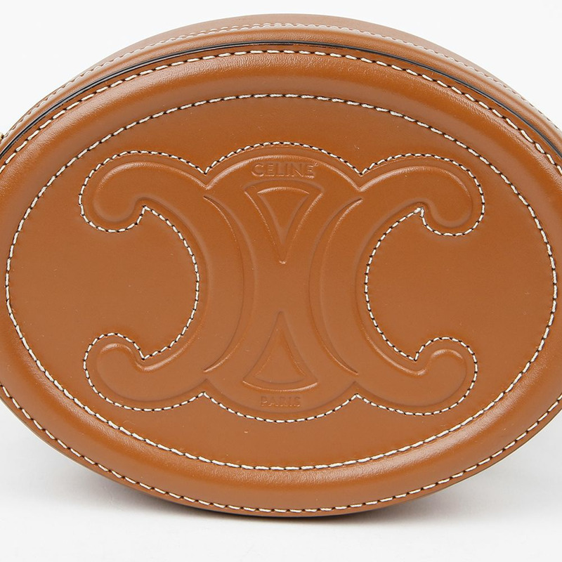 CELINE 10I703DPQ Triope 橢圓形斜背包-2