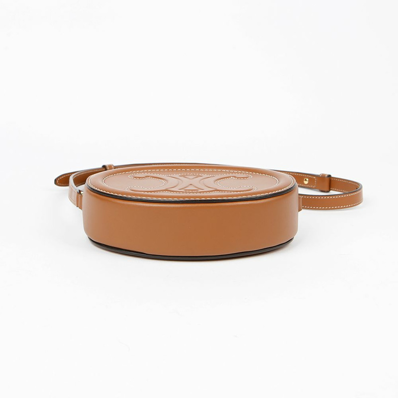 CELINE 10I703DPQ Triope 橢圓形斜背包-6