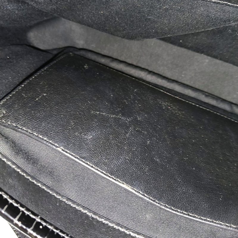 YSL NIKI中號 黑色牛皮壓紋斜背包肩背包 黑色五金-11