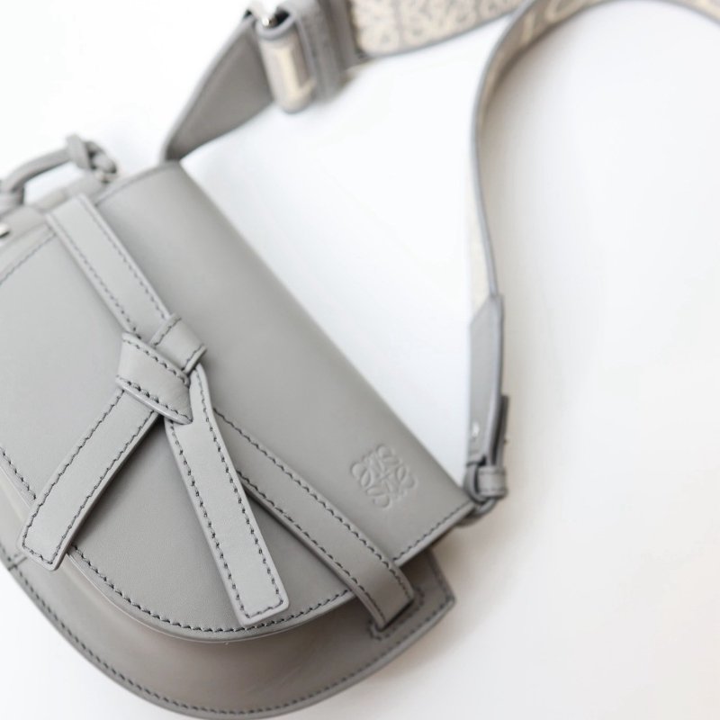 二手Loewe gate mini 珍珠灰-7