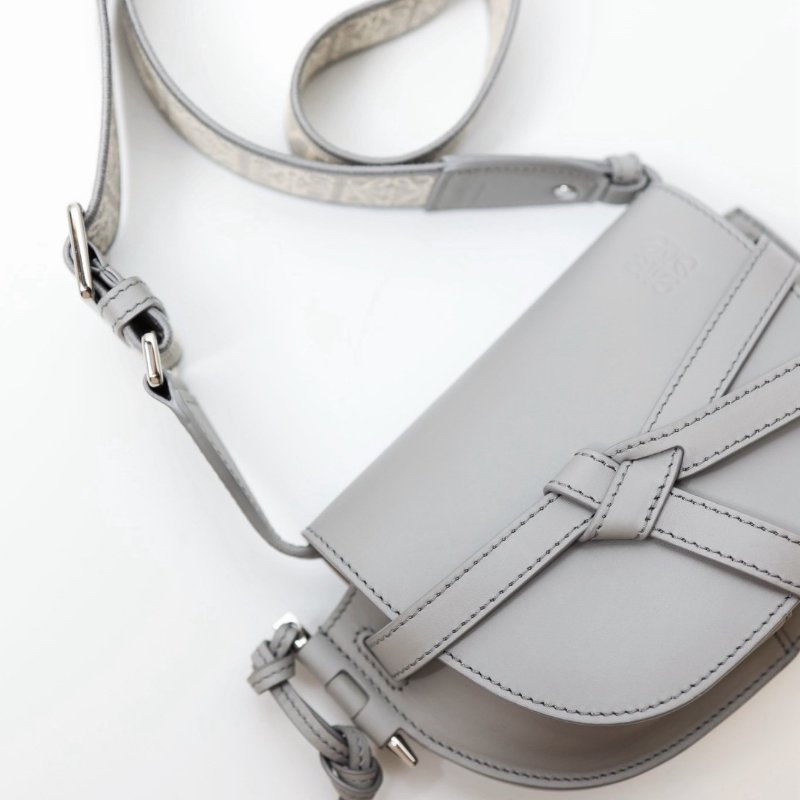 二手Loewe gate mini 珍珠灰-8