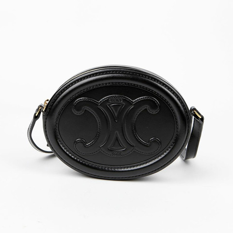 CELINE Triope 橢圓形脈衝斜背包 10I703DPQ