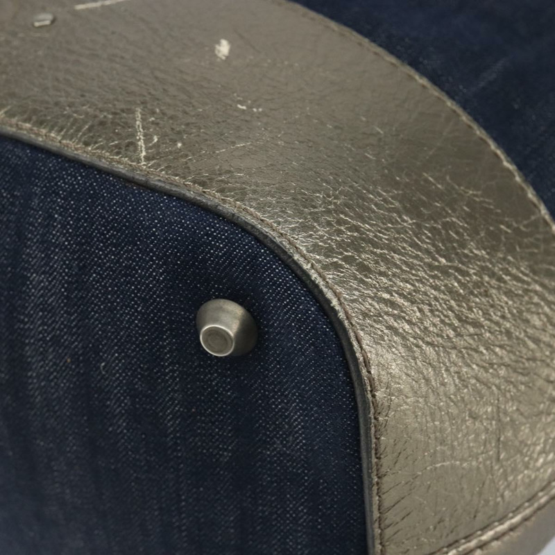 【日本直送】Chloe 托特包 牛仔布 皮革 藍色 正品 BA5712-8