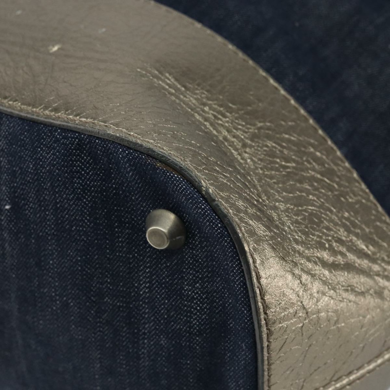 【日本直送】Chloe 托特包 牛仔布 皮革 藍色 正品 BA5712-14