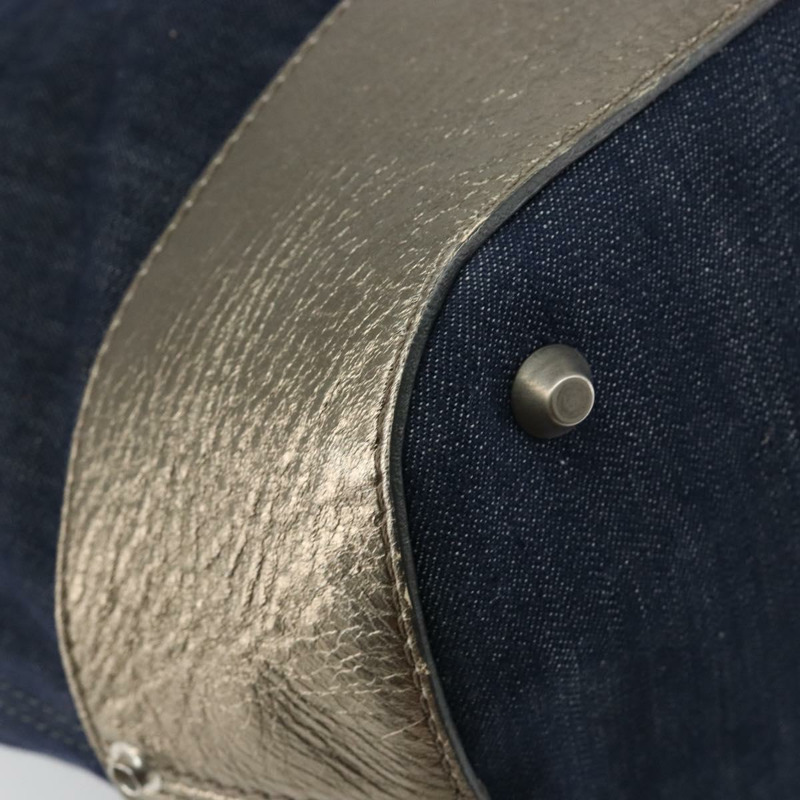 【日本直送】Chloe 托特包 牛仔布 皮革 藍色 正品 BA5712-15