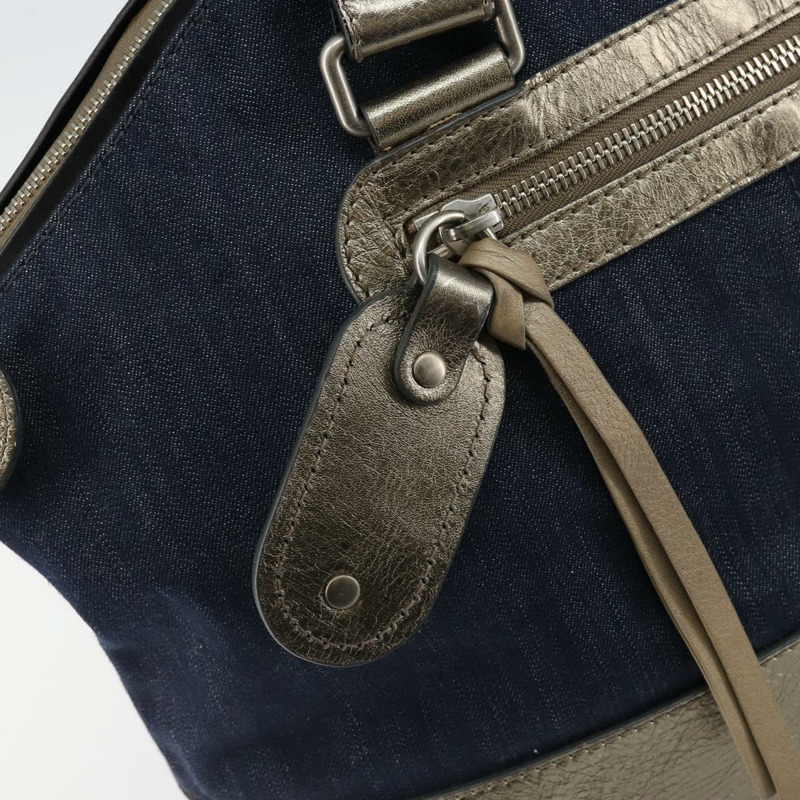 【日本直送】Chloe 托特包 牛仔布 皮革 藍色 正品 BA5712-16