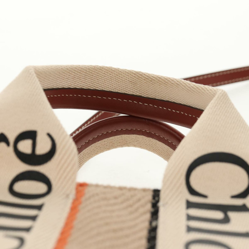 【日本直送】Chloe Woody 小號手袋 帆布 2 款 米色 正品 am9182M-13