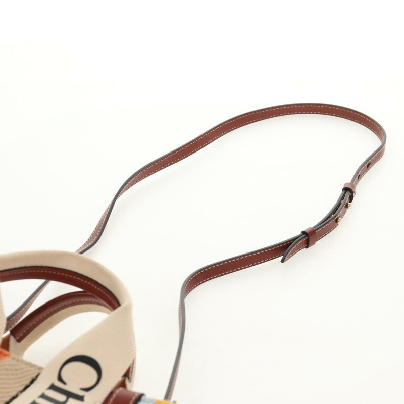 【日本直送】Chloe Woody 小號手袋 帆布 2 款 米色 正品 am9182M-14