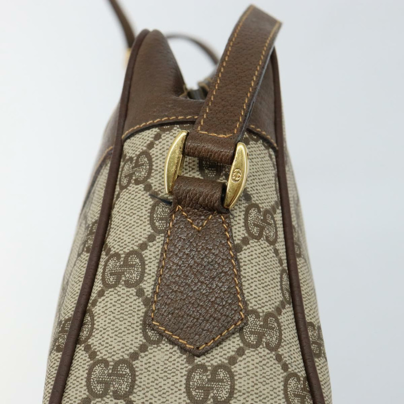【日本直送】GUCCI GG Supreme Web Sherry Line 包款 PVC 米金色 001 56 0852 正品 146414-8
