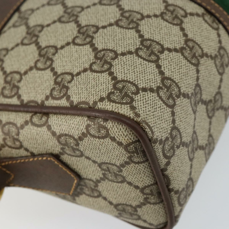 【日本直送】GUCCI GG Supreme Web Sherry Line 包款 PVC 米金色 001 56 0852 正品 146414-14