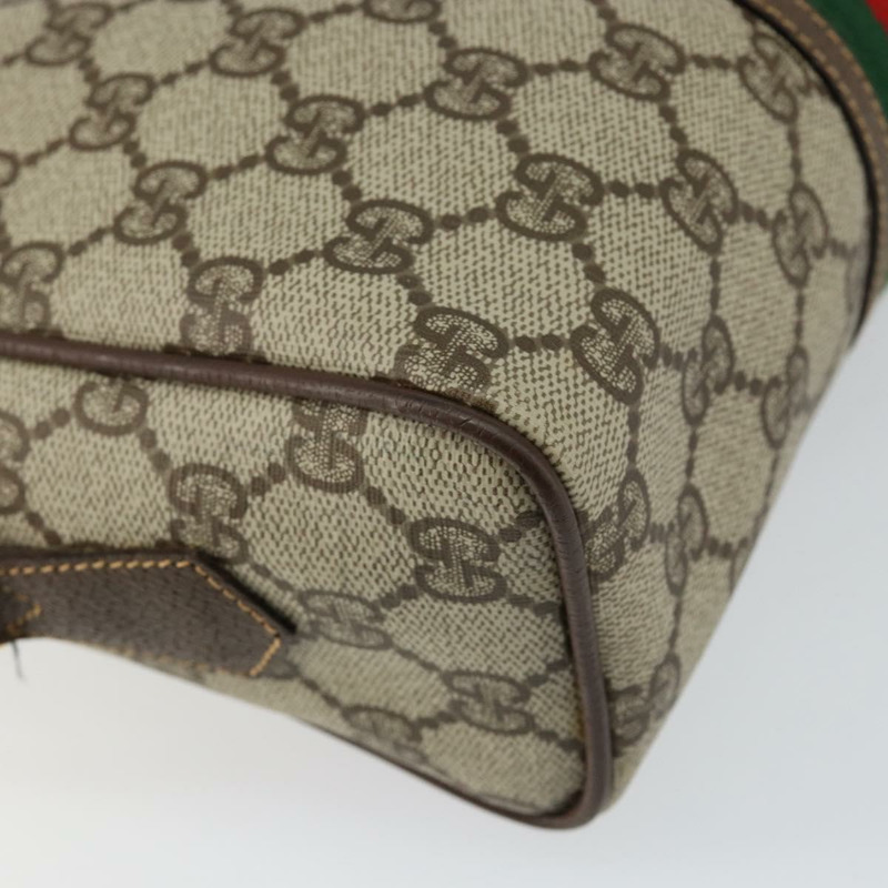 【日本直送】GUCCI GG Supreme Web Sherry Line 包款 PVC 米金色 001 56 0852 正品 146414-16