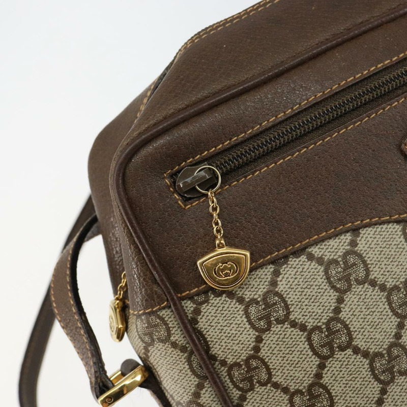 【日本直送】GUCCI GG Supreme Web Sherry Line 包款 PVC 米金色 001 56 0852 正品 146414-18