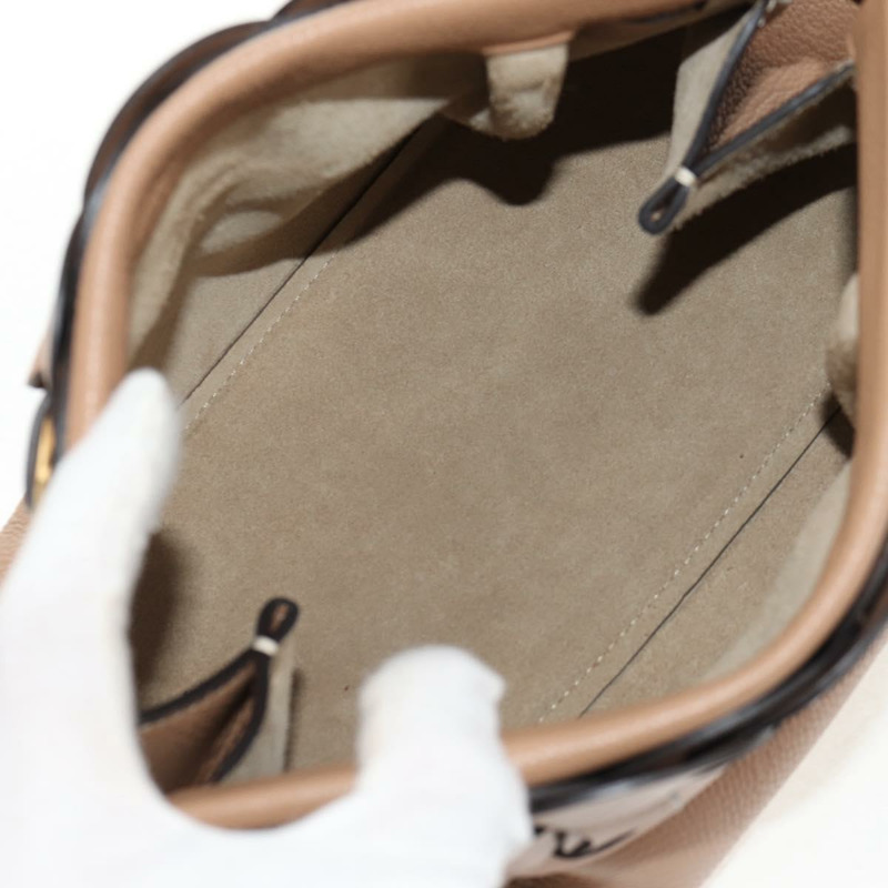 【日本直送】Chloe Darryl 手拿包 皮革 米色 金 正品 am9340V-9