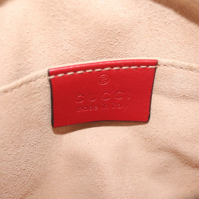 【日本直送】GUCCI GG Marmont 腰包 皮革 紅金色 476434 正品 146076V-20