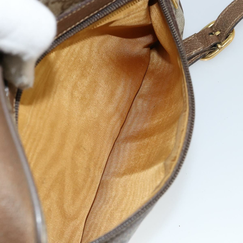 【日本直送】GUCCI GG帆布織帶雪莉線單肩包 PVC皮革 米色 紅色 正品 146142-20