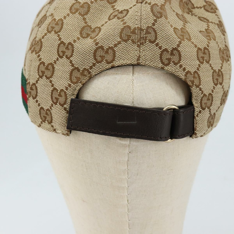 【日本直送】GUCCI GG帆布棒球帽 M 米色 紅色 綠色 200035 正品 am9353-5