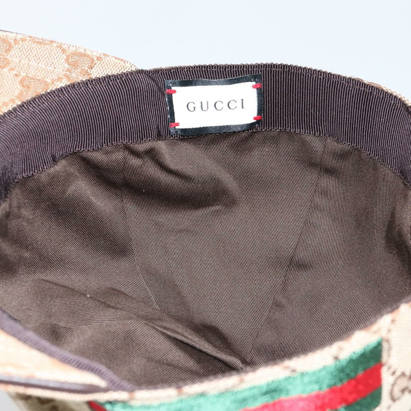 【日本直送】GUCCI GG帆布棒球帽 M 米色 紅色 綠色 200035 正品 am9353-10