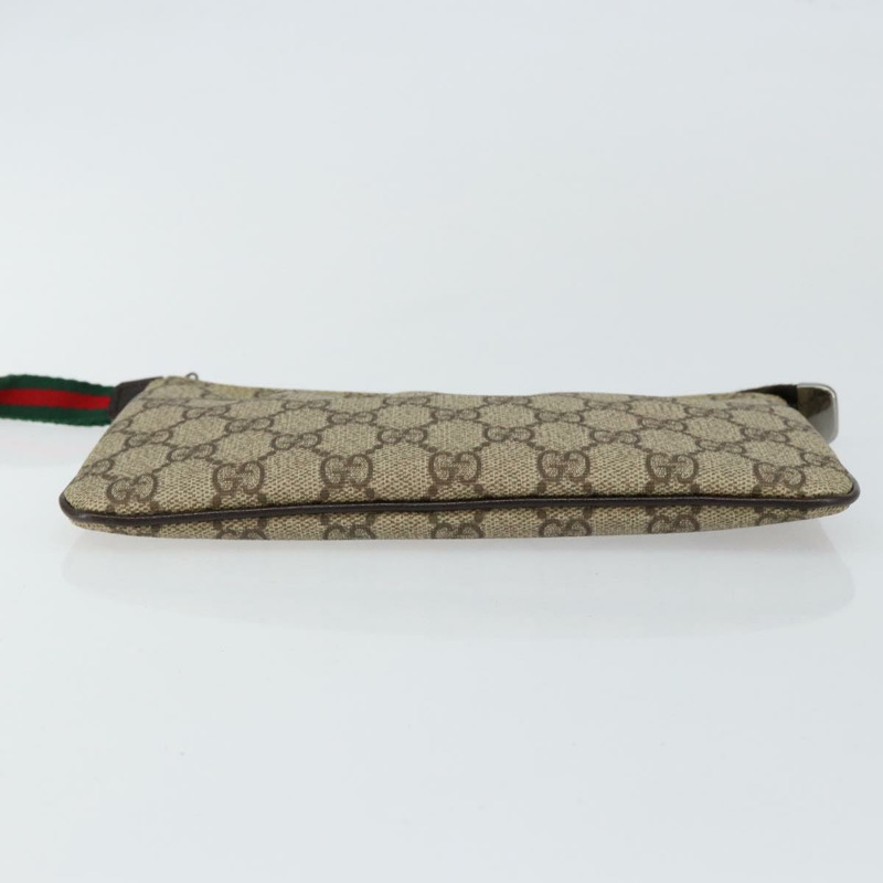 【日本直送】GUCCI GG Supreme Web Sherry Line 手提包 PVC 米色 銀色 190553 0959 正品 146121-5