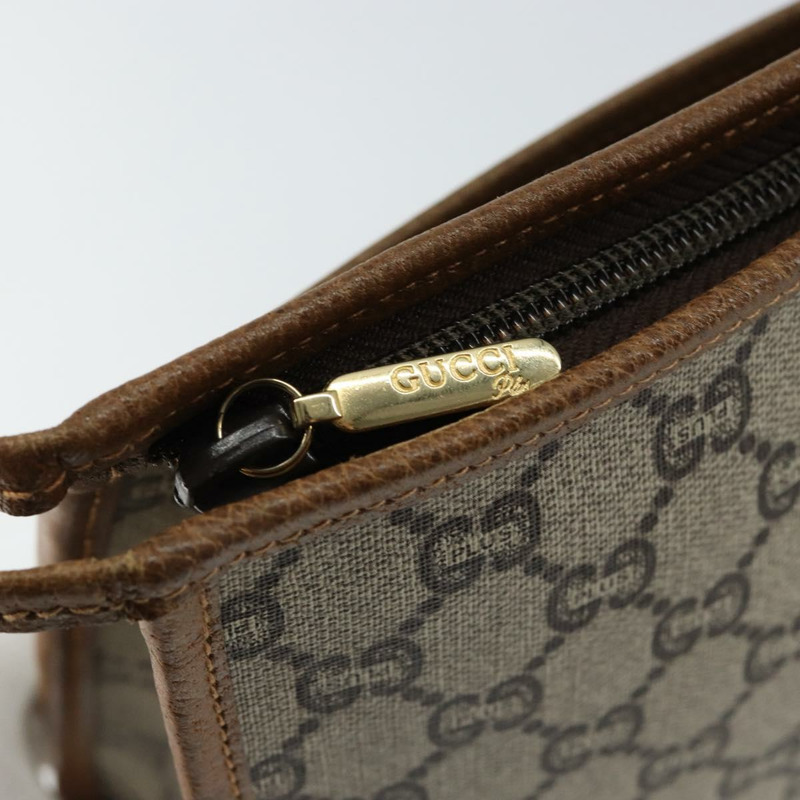 【日本直送】GUCCI GG Plus Supreme 手拿包 PVC 米金色 正品 ep11196-7