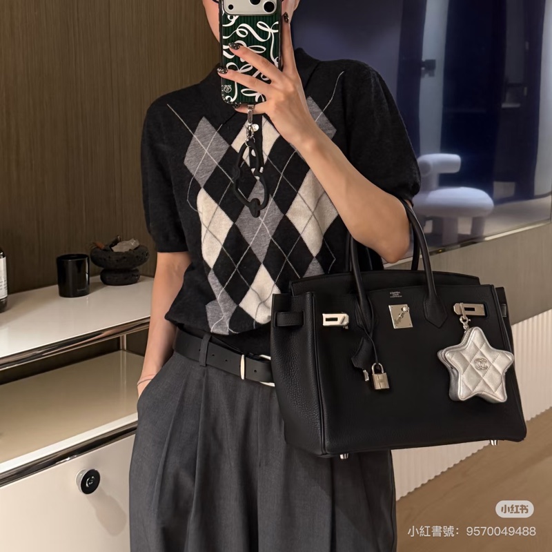 Birkin 30  Epsom   Noir 黑色銀釦 柏金包-12