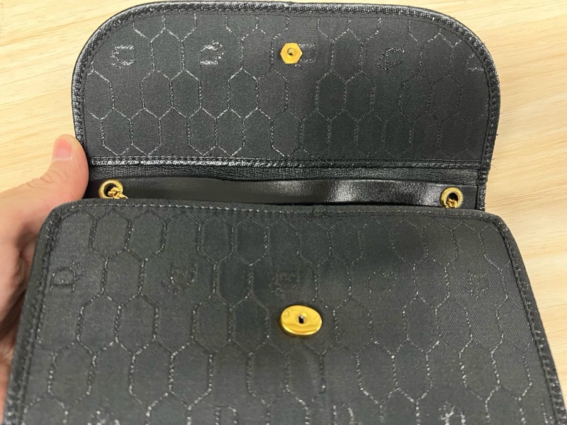 Dior迪奧黑色蜂巢鏈條包-3