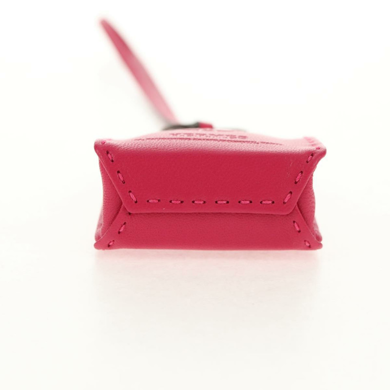 【日本直送】HERMES Sac Orange Charm 皮革粉紅正品 143017M-4