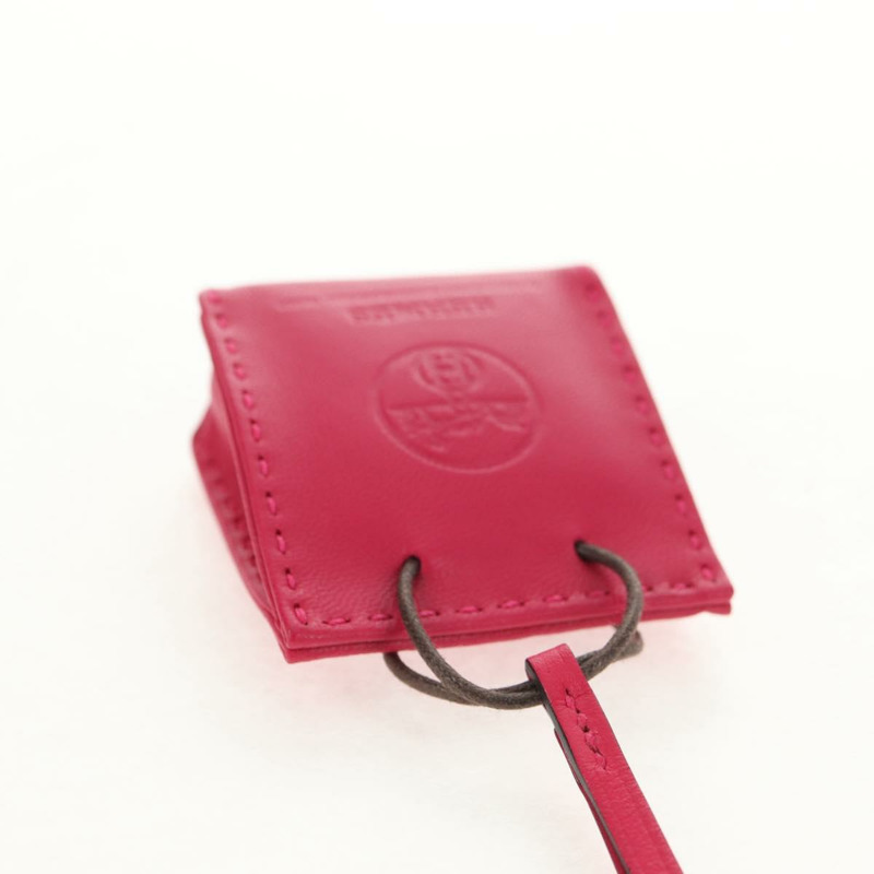 【日本直送】HERMES Sac Orange Charm 皮革粉紅正品 143017M-5