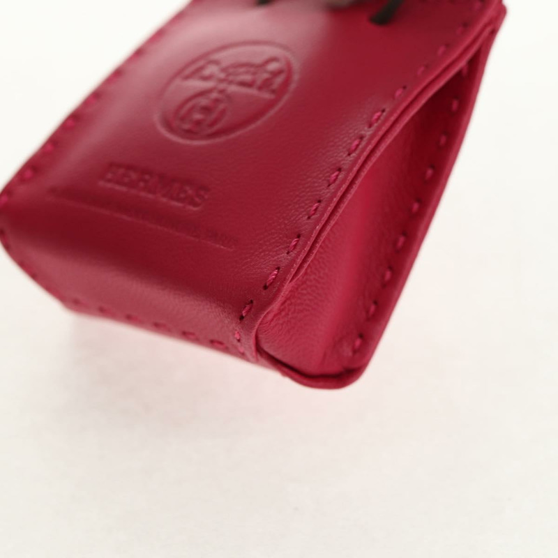 【日本直送】HERMES Sac Orange Charm 皮革粉紅正品 143017M-9