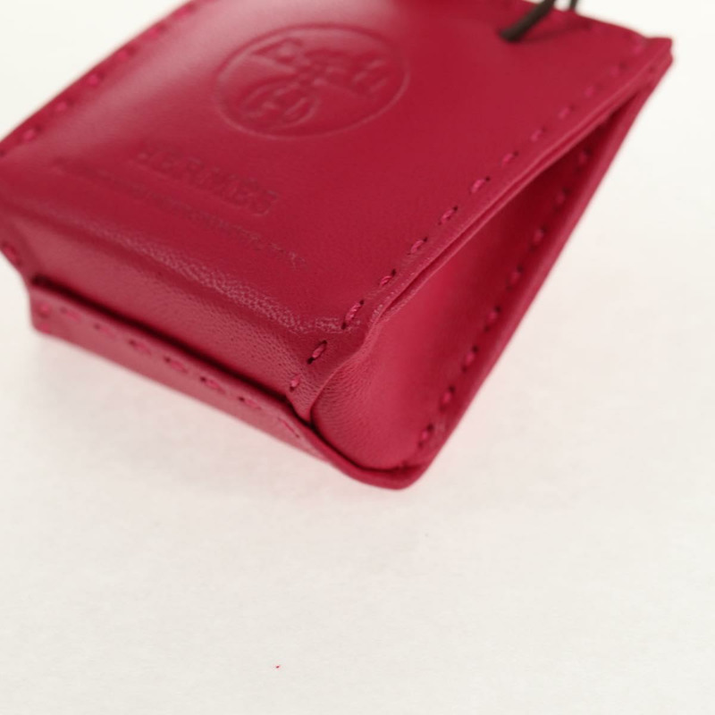 【日本直送】HERMES Sac Orange Charm 皮革粉紅正品 143017M-14