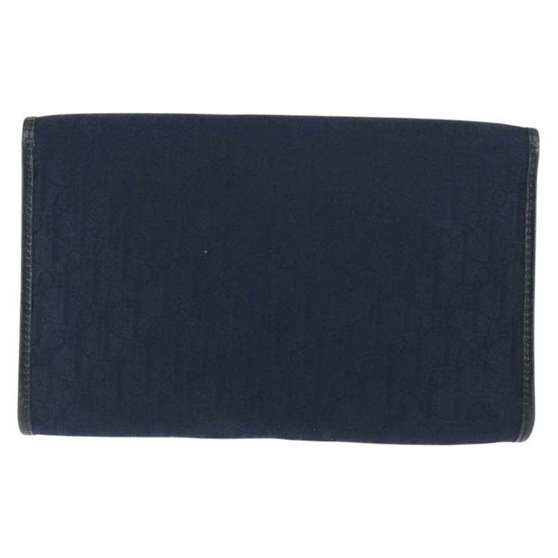 【日本直送】Christian Dior Trotter 帆布鏈條單肩包 海軍藍金色 正品 146428-1